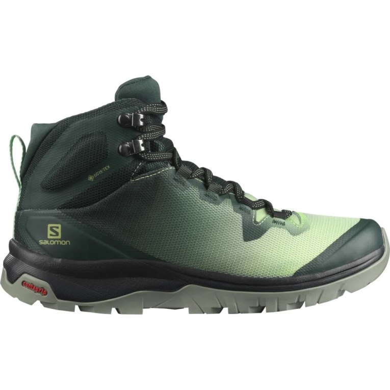 Botas Caminhada Salomon Vaya Mid GTX Feminino Verdes | PT W56291